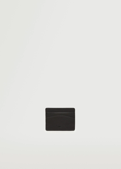 Shop Mango Anti-contactless Leather-effect Card Holder Black