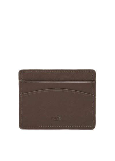 Shop Mango Anti-contactless Leather-effect Card Holder Chocolate