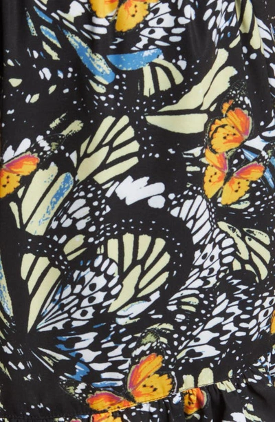 Shop Area Stars Butterfly Print Tiered Dress In Multi
