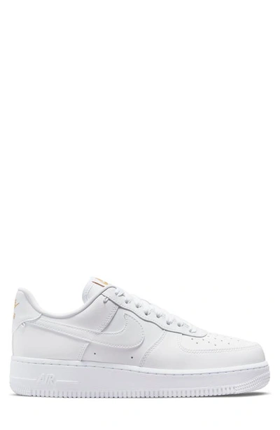 Shop Nike Air Force 1 '07 Lx Sneaker In White/ White/ Metallic Gold