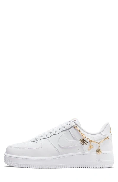 Shop Nike Air Force 1 '07 Lx Sneaker In White/ White/ Metallic Gold