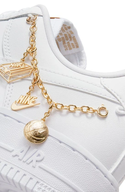 Shop Nike Air Force 1 '07 Lx Sneaker In White/ White/ Metallic Gold