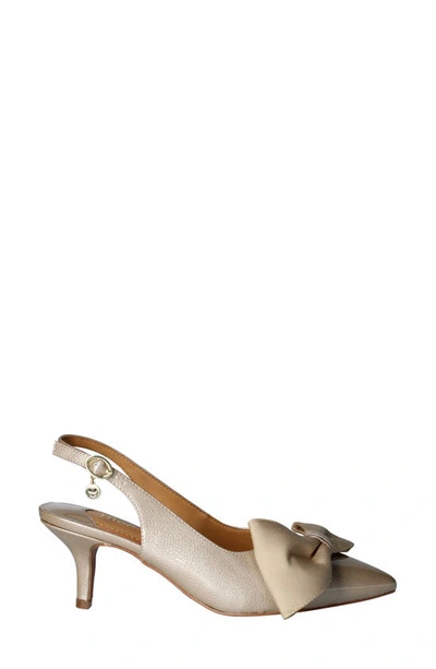 Shop J. Reneé J.renée Devika Slingback Pointed Toe Pump In Taupe