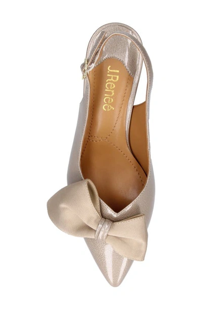 Shop J. Reneé J.renée Devika Slingback Pointed Toe Pump In Taupe