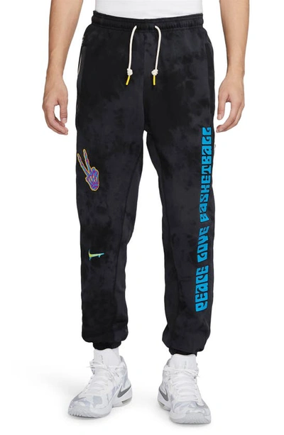 Shop Nike Hardwood Basketball Sweatpants In Black/ Speed Yellow