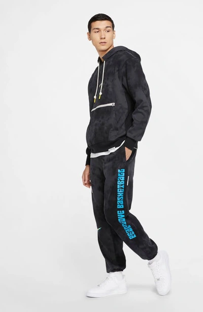 Shop Nike Hardwood Basketball Sweatpants In Black/ Speed Yellow