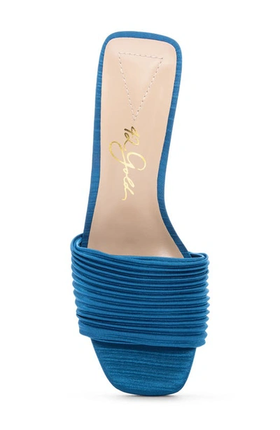 Shop 42 Gold Lilith Pleated Sandal In Blue