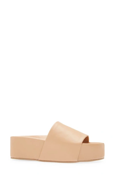 Shop Beek Platform Slide Sandal In Beach