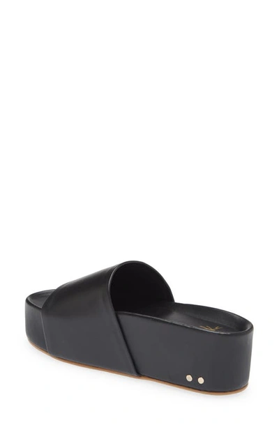 Shop Beek Platform Slide Sandal In Black/black