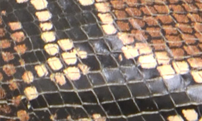 Shop Botkier Annika Pointed Toe Flat In Natural Embossed Snake