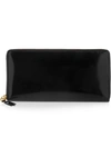 COMME DES GARÇONS Glossed-leather continental wallet