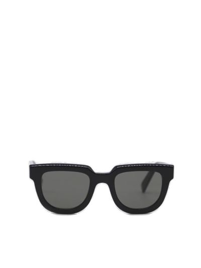 Shop Retrosuperfuture Serio Square Frame Sunglasses In Black