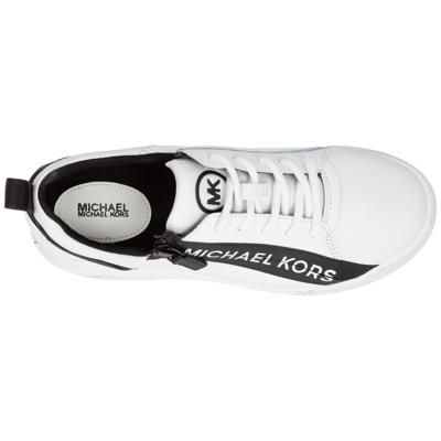 Shop Michael Kors Women's Shoes Leather Trainers Sneakers  Alex In White