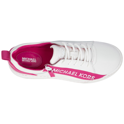 Shop Michael Kors Women's Shoes Leather Trainers Sneakers  Alex In White