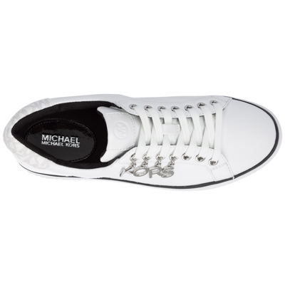 Shop Michael Kors Women's Shoes Leather Trainers Sneakers  Chapman In White