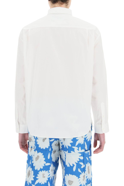 Shop Jacquemus 'la Chemise Simon' Shirt In White