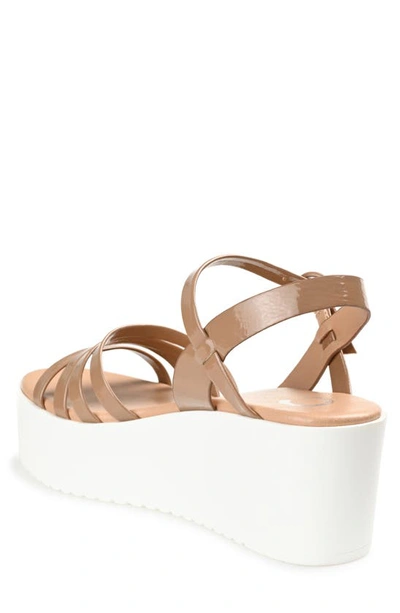 Journee Collection Women's Miragge Platform Sandals Women's Shoes In Mocha