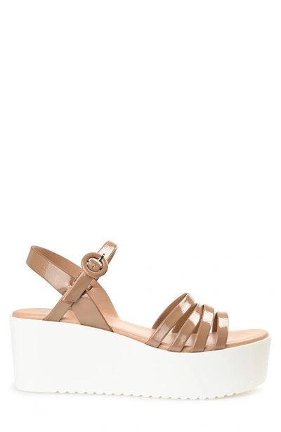 Journee Collection Women's Miragge Platform Sandals Women's Shoes In Mocha