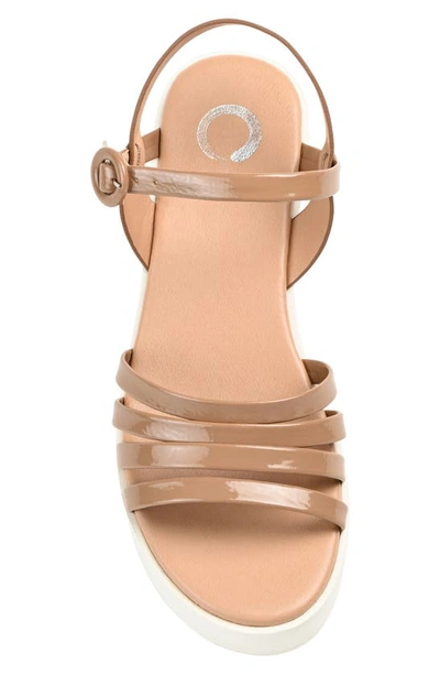 Journee Collection Women's Miragge Platform Sandals Women's Shoes In Mocha