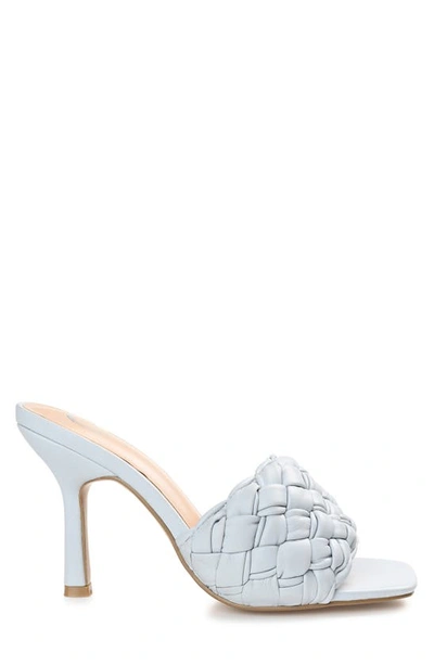 Journee Collection Raquelah Braided Sandal In Blue
