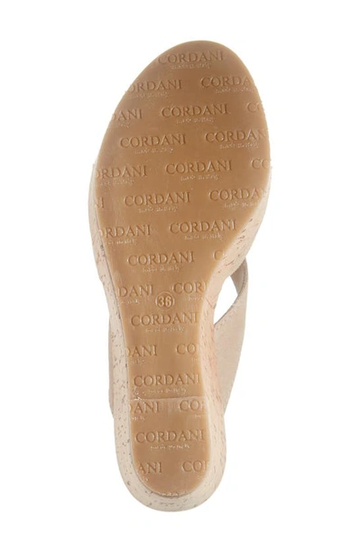 Shop Cordani Devon Platform Wedge Sandal In Corda Suede