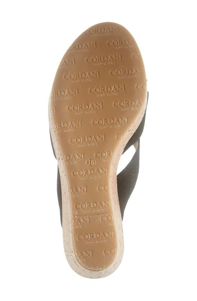 Shop Cordani Devon Platform Wedge Sandal In Black Suede