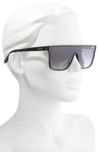 Shop Quay Night Fall 52mm Gradient Flat Top Sunglasses In Black / Smokednu