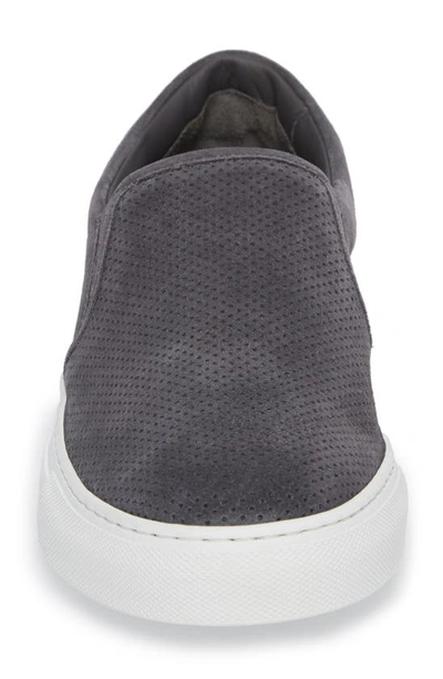 Shop To Boot New York Buelton Perforated Slip-on Sneaker In Avion/ Tan Suede