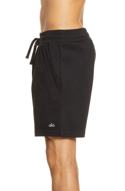 Shop Alo Yoga Chill Shorts In Black