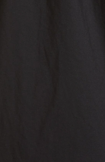 Shop Hugo Boss Dapera Long Sleeve Shirtdress In Black