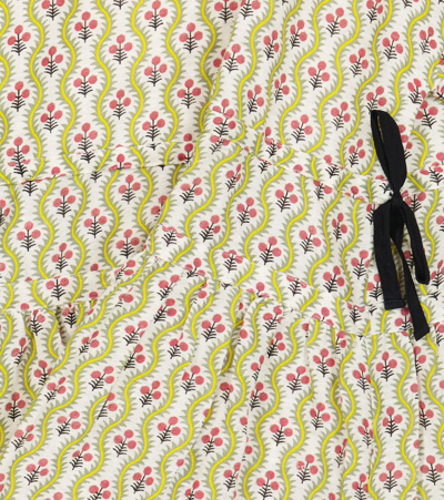 Shop Caramel Agathis Printed Linen-blend Dress In Treillis Flower Print