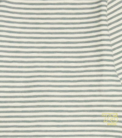 Bonpoint Aimerick Striped Cotton Top In Late Blue