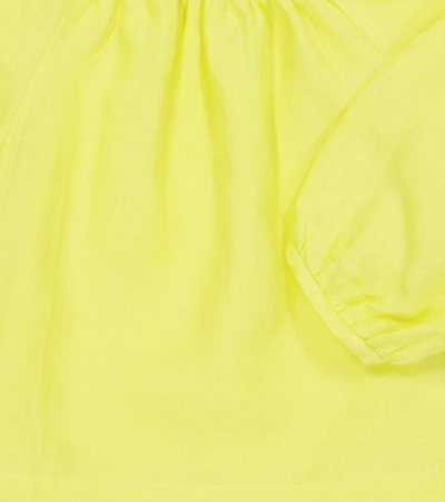 Bonpoint Kids Yellow Anastide Blouse In Yellow
