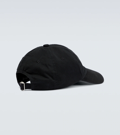 Shop Acne Studios Cotton Cap In Black