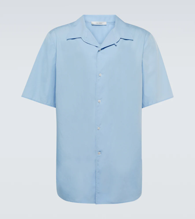 Shop The Row Giuseppe Cotton Shirt In Powder Blue