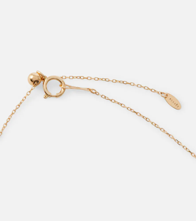 Shop Persée 18kt Gold Necklace With Diamonds And Enamel