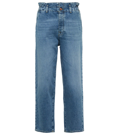 Shop 7 For All Mankind Ease Dylan High-rise Straight Jeans In Sign