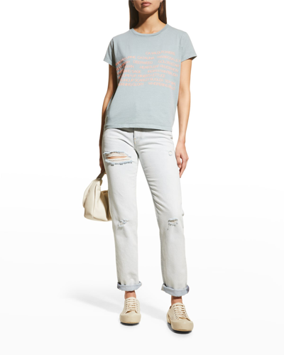 Shop Mother The Boxy Goodie Goodie T-shirt In Plant Whisperer