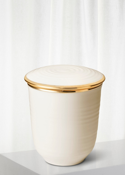 Shop Aerin 25 Oz. Orange Blossom 3-wick Savoy Candle In Cream Pot