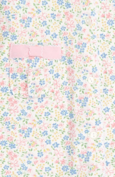 Polo Ralph Lauren Floral Print Romper In White Multi
