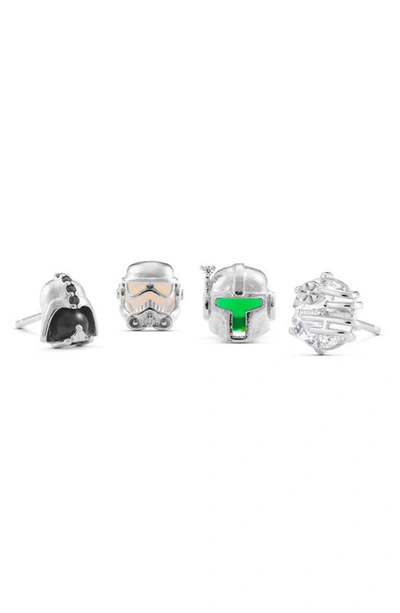 Shop Girls Crew Star Wars™ The Empire Stud Earring Set In Silver
