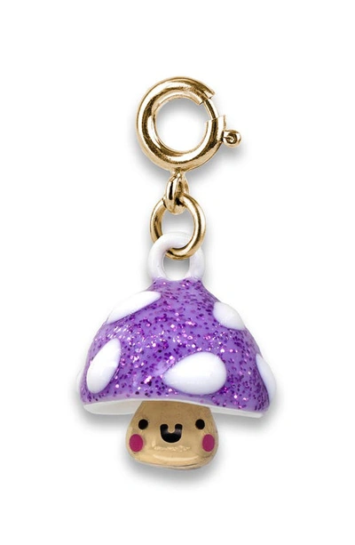 Charm It Glitter Mushroom Charm In Purple