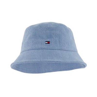 Tommy Hilfiger Kids' Blue Denim Small Flag Bucket Hat | ModeSens