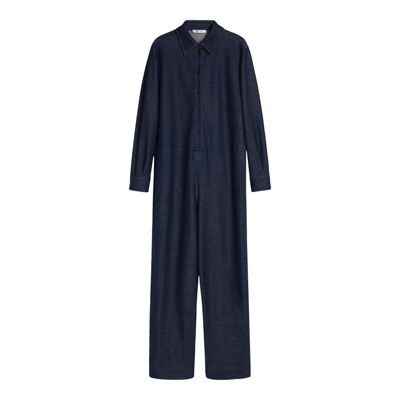Max Mara Jumpsuit Aus Jersey Aus Einer Baumwollmischung In Navy