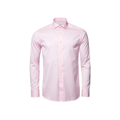 Shop Eton Pink Fine Twill Melange Contemporary Fit Shirt