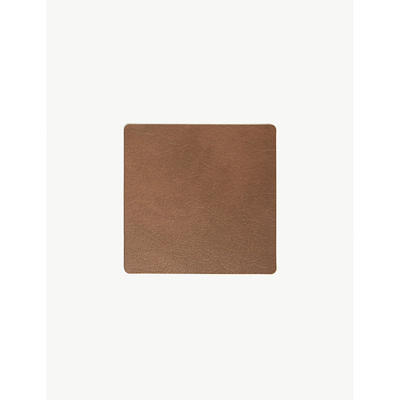 Shop Lind Dna Nupo Square Leather Coaster 10cm X 10cm