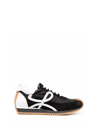Shop Loewe Flow Runner Sneaker In Black White
