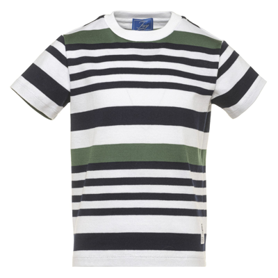 Shop Fay T-shirt With Logo In Bianco-multicolor