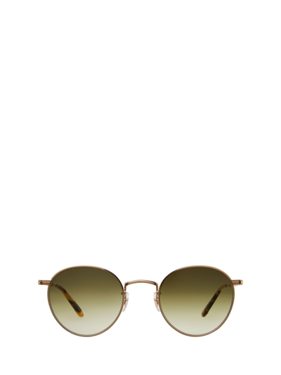 Shop Garrett Leight Wilson M Sun Gold-dark Tortoise/semi-flat Olive Gradient Sunglasses