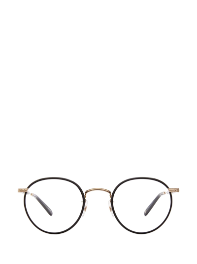 Shop Garrett Leight Wilson Black-gold-black Glasses